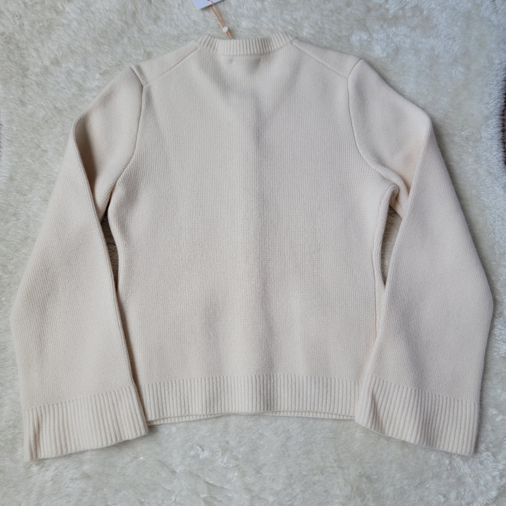 NWT Quince 100% Mongolian Cashmere Structured Cardigan, Ivory M ✨🤍 - Picture 8 of 9